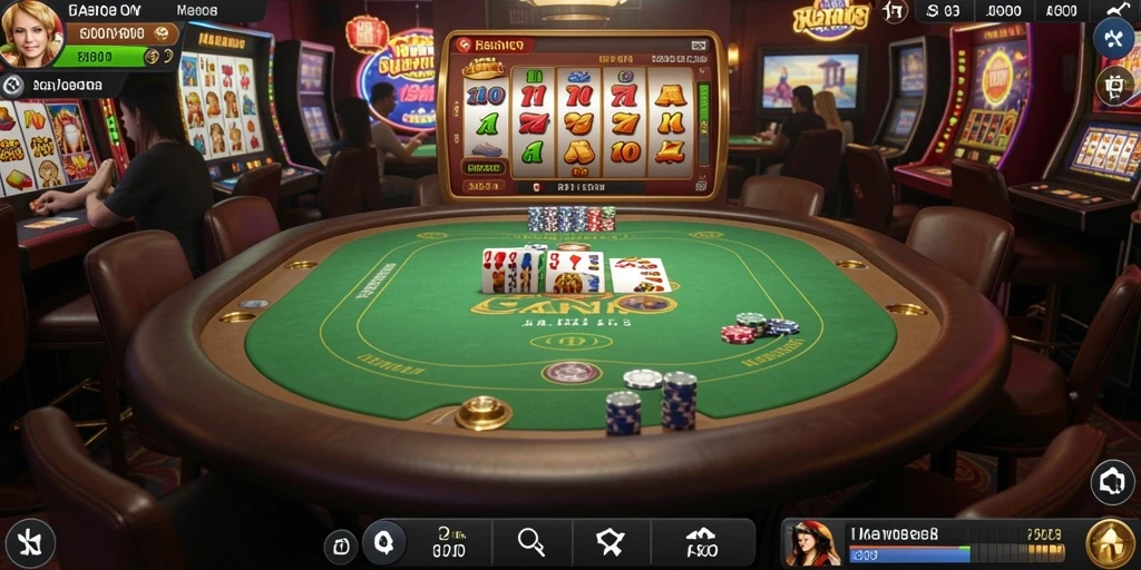 Tampilan slot klasik dengan tema buah.